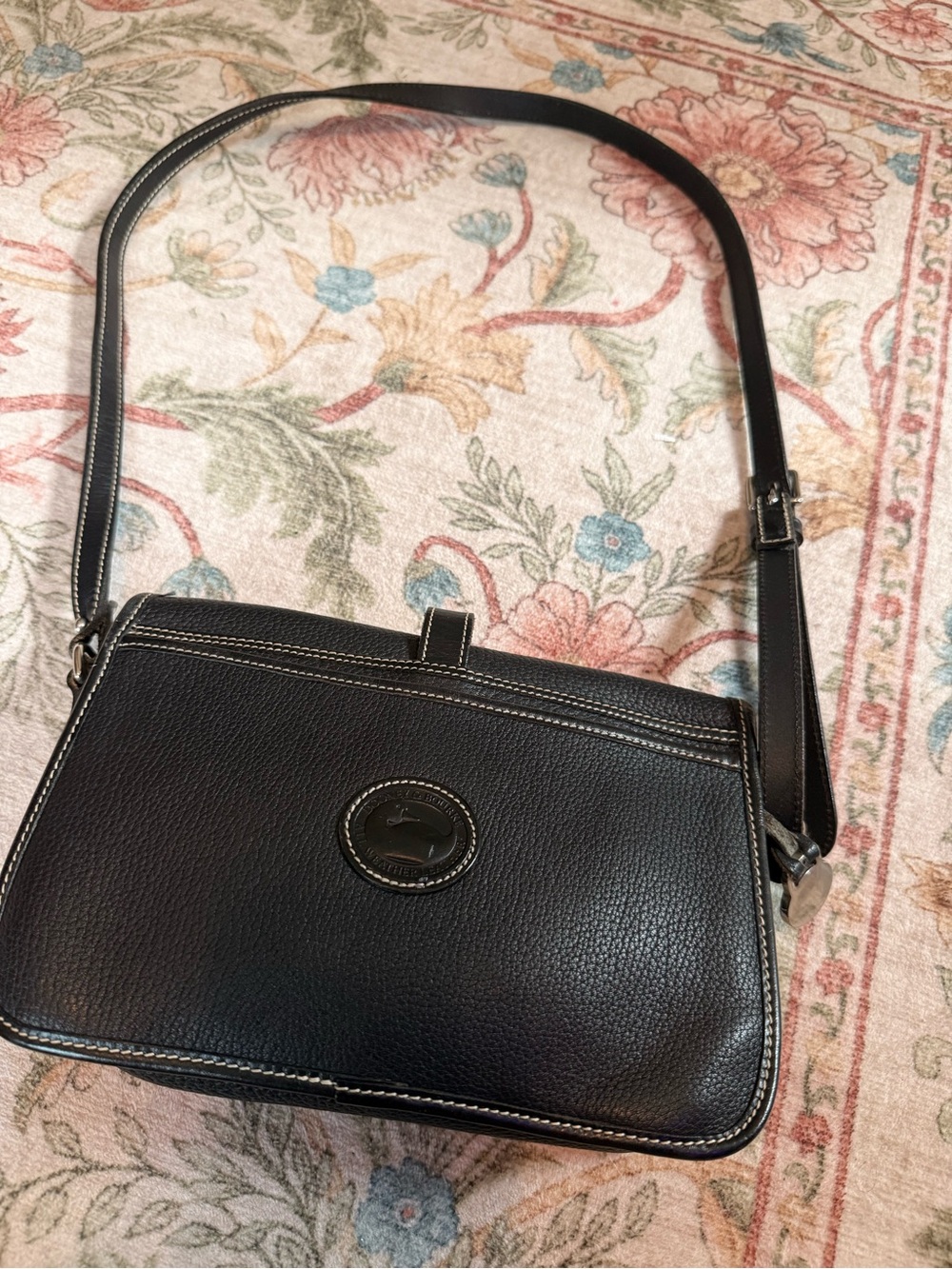 Dooney & Bourke Black Pebbled Leather Crossbody Bag - Picture 4 of 12